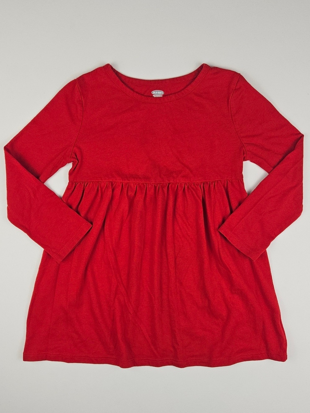 5/$25 Old Navy Toddler Girls Red Long Sleeve Twirl Dress 3T